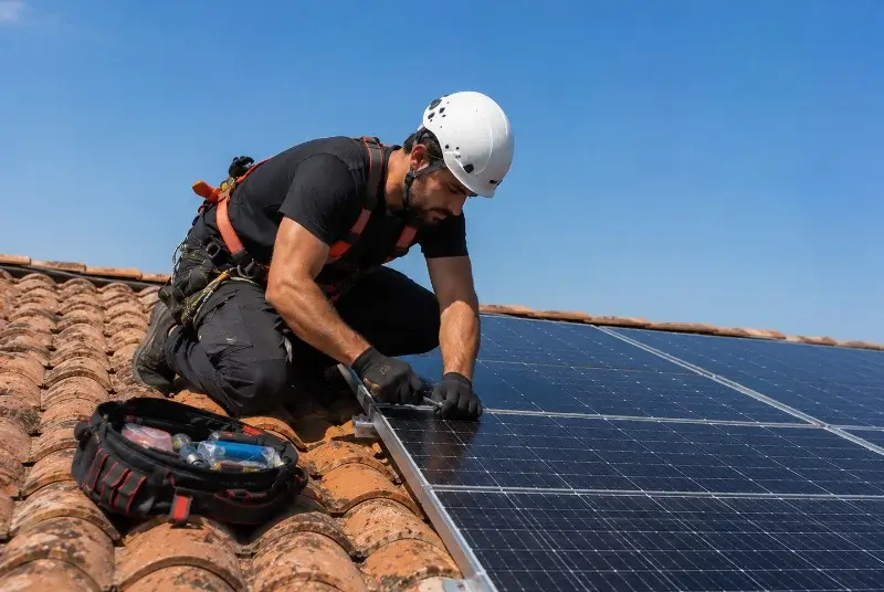 Maintenance et monitoring de panneaux solaires aux Arcs
