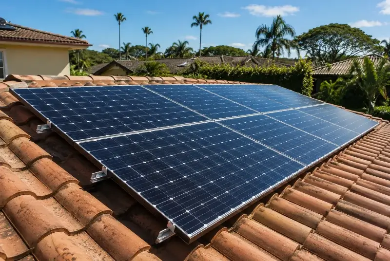 Installation de panneaux solaires aux Arcs